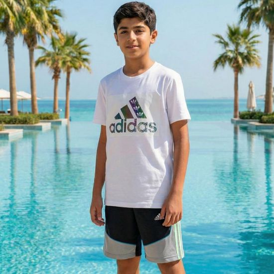 صورة تيشيرت القطني بشعار الطيف